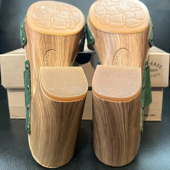 COPY - NEW-Kork Ease Darra green apple leather sandals size 10 - Picture 4 of 6